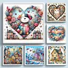 (Multi-Style) Love Shell Beach Colorful Town Cat Dog-11CT Stamped Cross Stitch 40*40/50*50cm