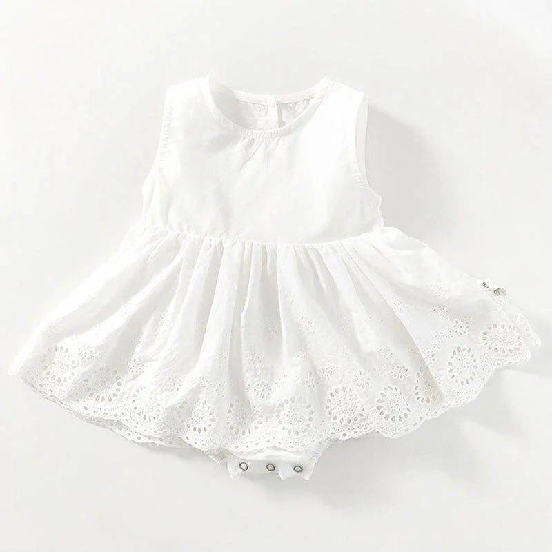 Baby Girls Flower Rompers 2020 Newborn Shorts Sleeve Clothing + Hair Band Toddlers Kids Jumpsuits Korean Style Infants Clothes