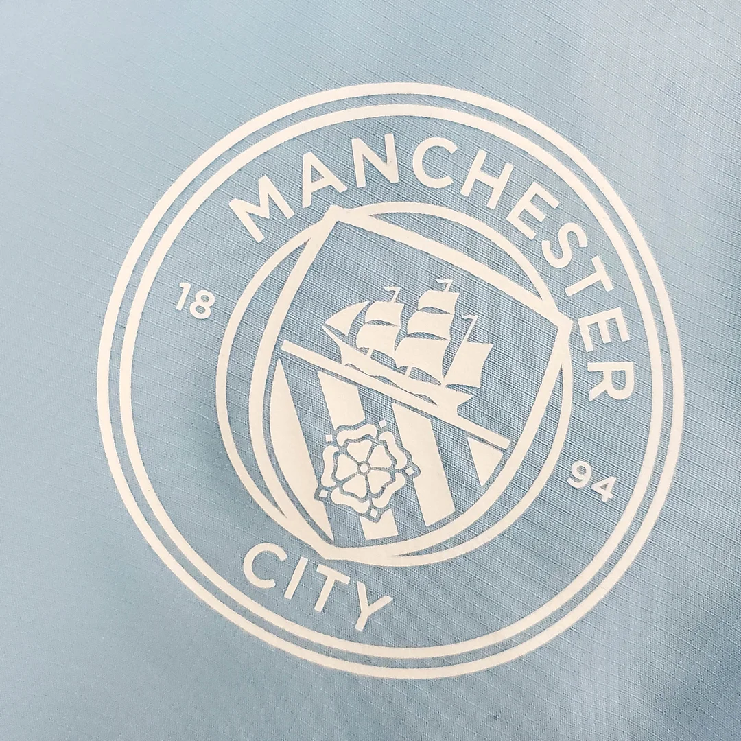 2021/2022 Manchester City Jersey Windbreaker Blue And White