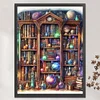 Planetary Bookshelf-11CT Stamped Cross Stitch 50*65cm/19.69*25.59in(Big Size)