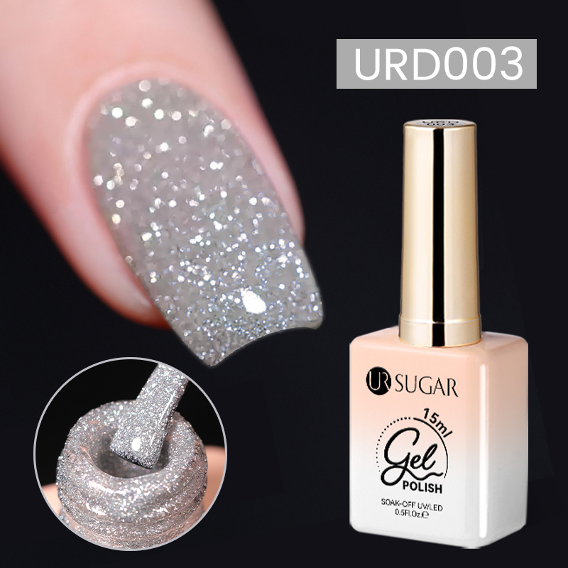 Needmkt UR SUGAR 15ml Champagne Water Light Cat Magnetic Gel Nail Polish Vernis Semi Permanent Soak Off Crystal Gel Polish For Nails