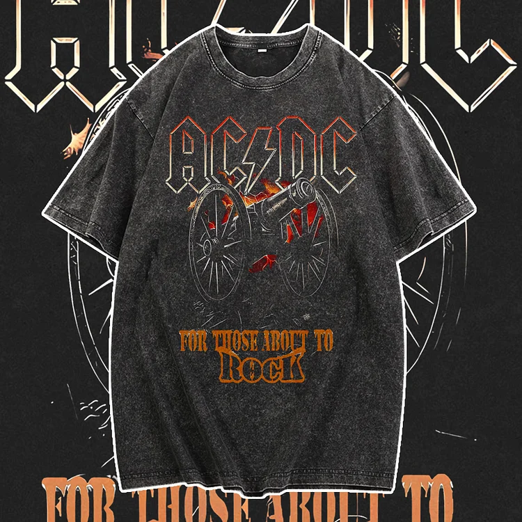 Davidhawaii100% Cotton Casual Attractive Vintage Rock Cannon Mens Street T-Shirt - 100% Cotton