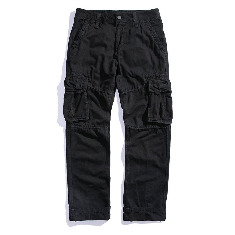 Cargo Pants for Men Black Military Pants Green Army Side Many Pockets Trousers Male Chinos Men Blue Khakis Cotton Trousers Men