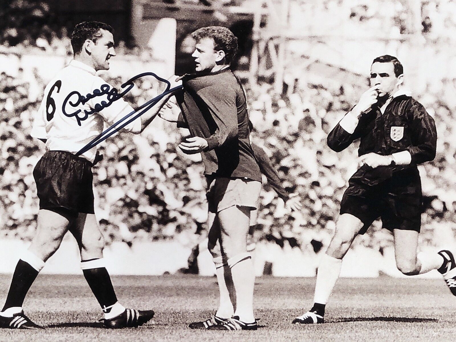 DAVE MACKAY SIGNED TOTTENHAM HOTSPUR 10x8 Photo Poster painting COA PROOF SPURS BILLY BREMNER