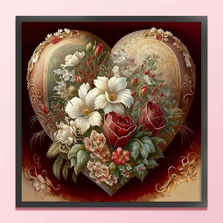 Love Flowers 11CT Stamped Cross Stitch 50*50CM