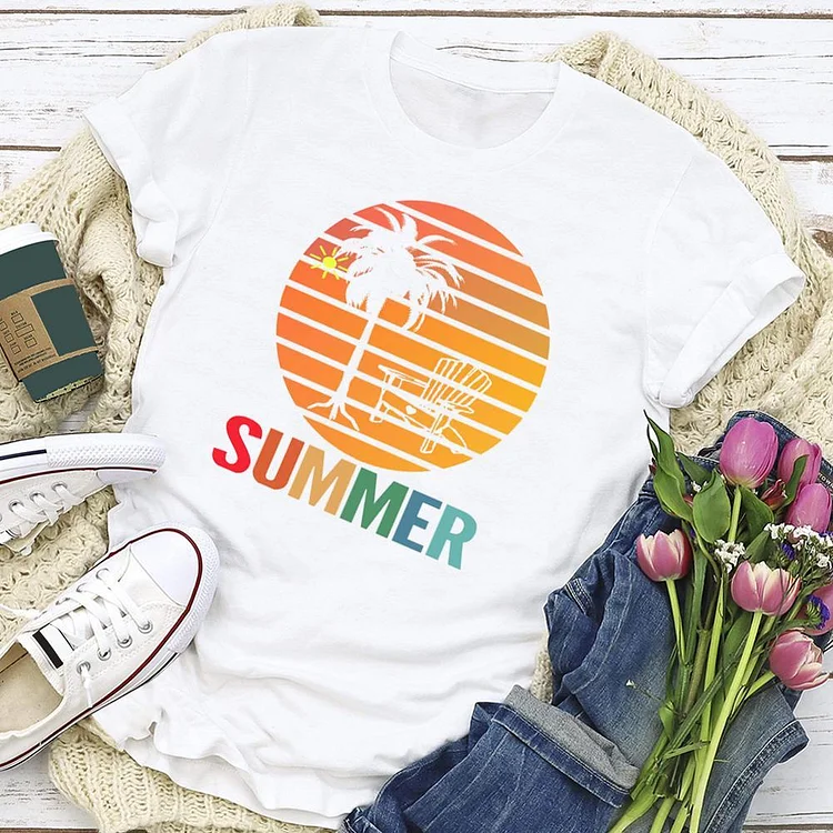 Summer Beach  T-shirt Tee - 02273