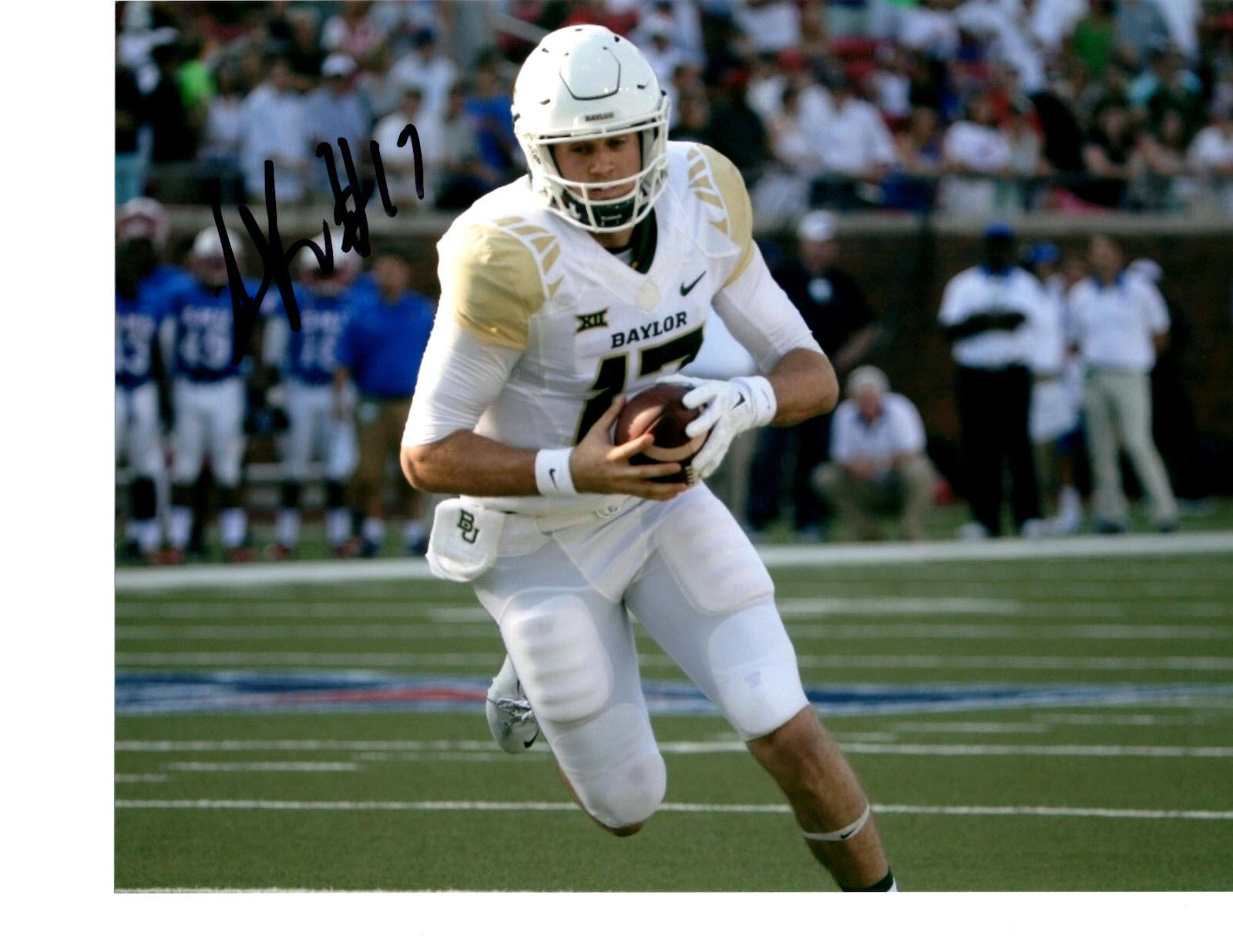 Seth Russell Baylor Bears signed autographed 8x10 football Photo Poster painting 2017 Draft c