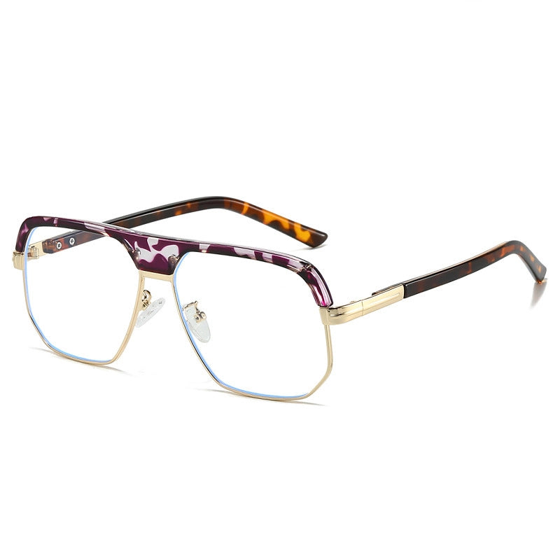 Casual Basic Minimalist Geometric Ac Square Full Frame Women’s Sunglasses