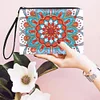 Diamond Painting Mandala Single Side PU Cosmetic Bag Ladies Clutch