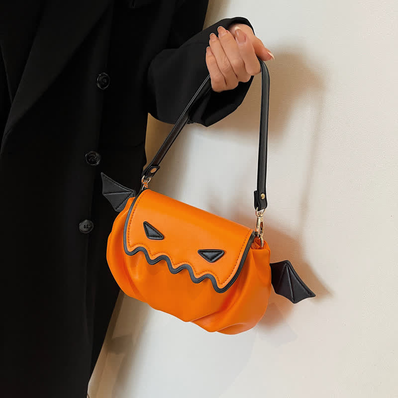 Pumpkin Devil Wings Crossbody Bag - Ladylim