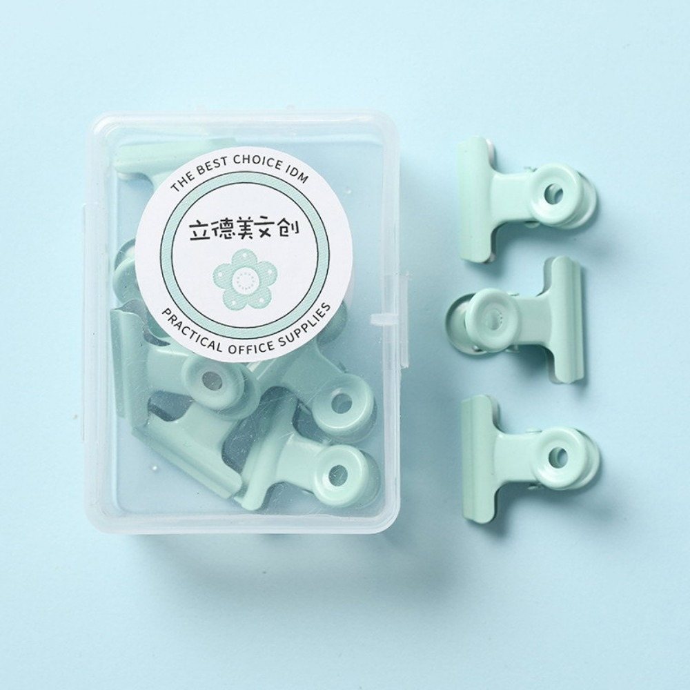 Fromthenon Macaron Metal Paper Clips Metal Binding Clip Bookmark Pictures Photos Kitchen Food Bags Clip Office School Stationery