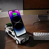 New desktop stand wireless fast charging creative car appearance design multi-function clock cool advanced convenient
