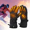 Electric Heating Gloves Rechargeable Windproof Hand Warmer Ski Thermal Gloves