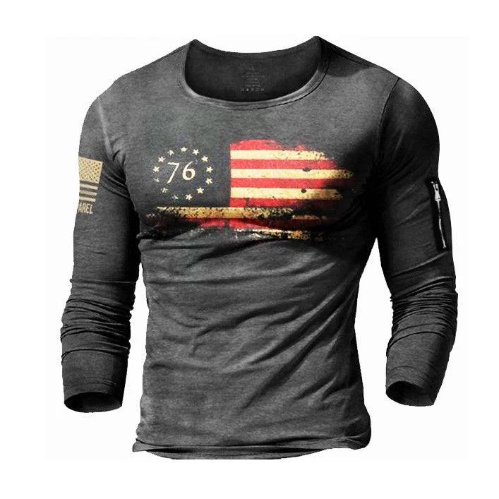 【Buy 1 Get 1 Free】Mens Outdoor 1776 Liberalismic Print T-Shirt
