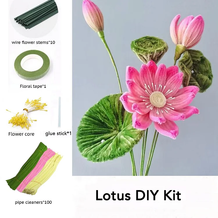 DIY Pipe Cleaners Kit - Lotus