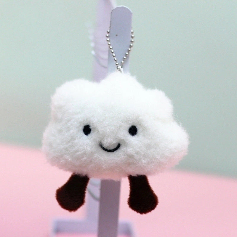 Minimalist Classic Style Clouds PP Cotton Keychain