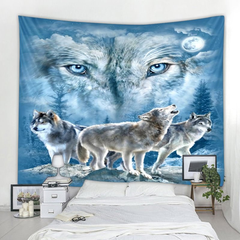 Nigikala creative tapestry wall hanging decoration tiger lion pattern wall hangings home textile wall Bohemian decoration tapiz
