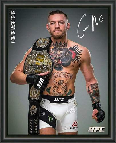 CONOR McGREGOR - UFC - A4 SIGNED AUTOGRAPHED Photo Poster painting POSTER 2 -  POSTAGE