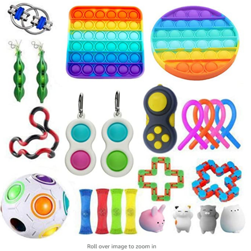 

21Pcs Sensory Fidget Toys Set, 4 plus humanoids, 501 Original