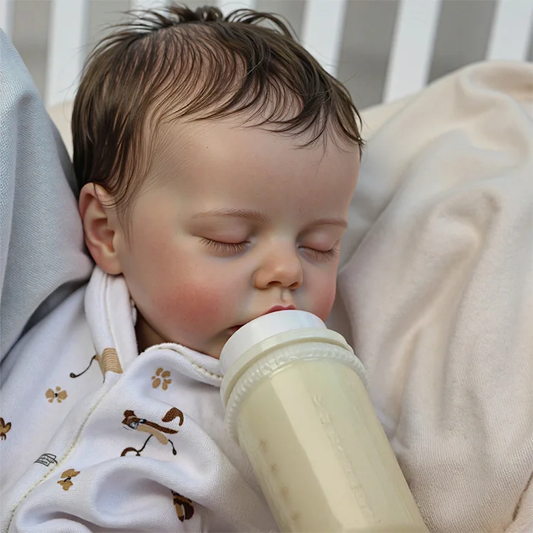 12"&16" Solid Platinum Liquid Full Silicone Reborn Baby Boy or Girl Doll Mykel, Extremely Flexible and Reusable Silicone By Rsgdolls®：Realistic Reborn Baby Dolls By Rsgdolls®