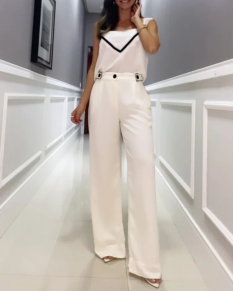 Trendy Camisole And Pant Set