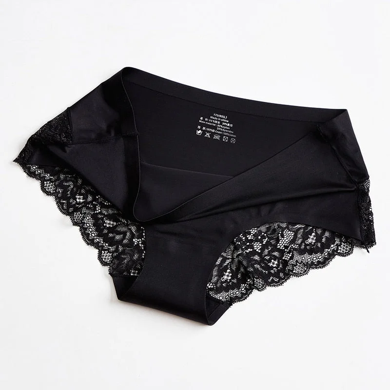 1 Pcs Panties For Woman Seamless Underwear Sexy Lace Briefs Solid Female Panties Underwear Women Sexy Lace Lingerie New BANNIROU