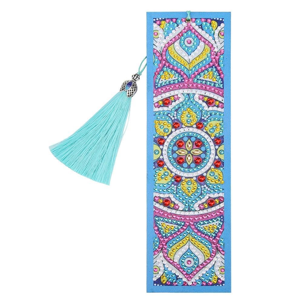 DIY Diamond Painting Leather Tassel Bookmark Creative Crafts