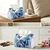 Blue Butterfly DIY PULeather Diamond Painting Tissue Box for Adults Beginners Gem Art Painting Napkin Holder for Living Room Bedroom Bathroom Table Decor