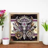 4Pcs/set Diamond Painting-DIY Crystal Rhinestone Tribal Wolf(30*30CM)