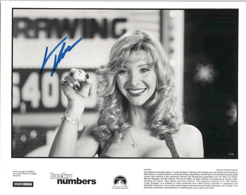 Lisa Kudrow Signed Autographed Lucky Numbers