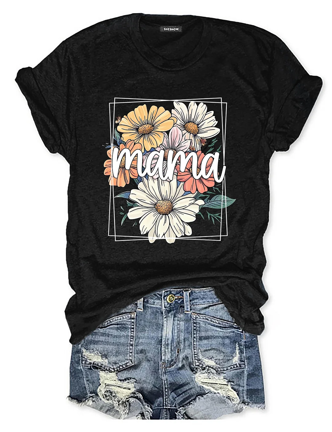  Floral Mama T-shirt