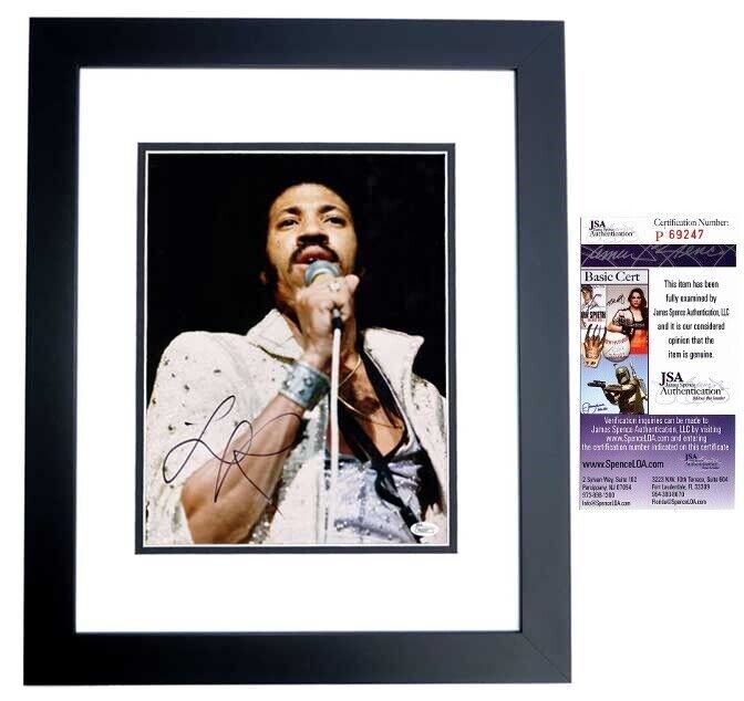 Lionel Richie Signed - Autographed Commodores 11x14 inch Photo Poster painting Custom FRAMED JSA