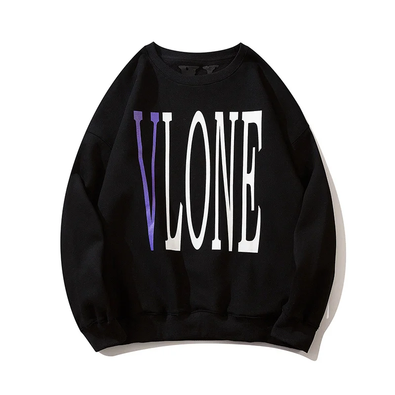 VLONE Loose Fitting Couple Plush Round Neck Sweater