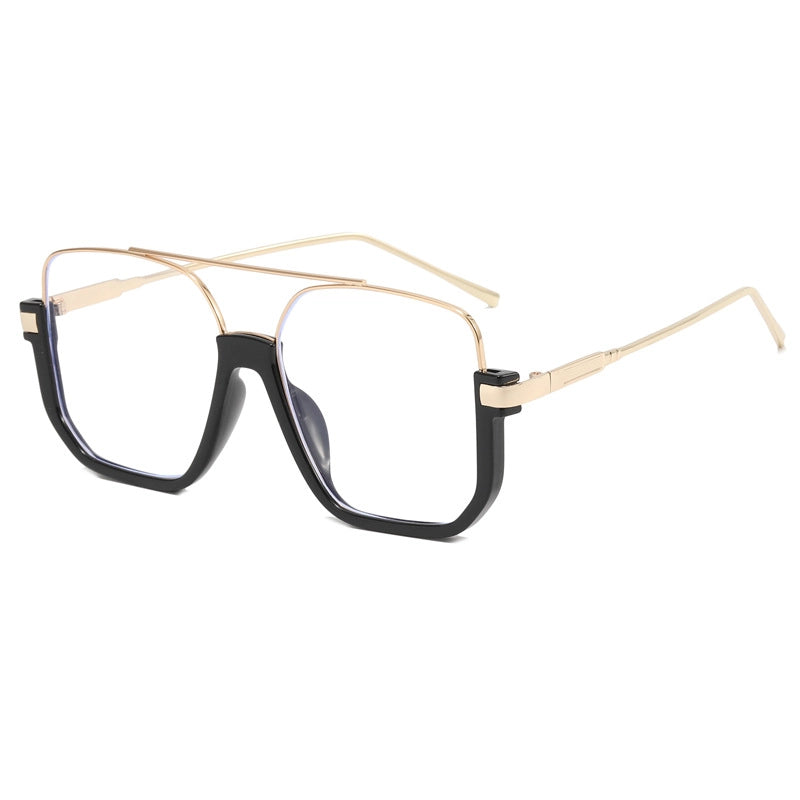 Vintage Style Classic Style Solid Color Ac Square Half Frame Women's Sunglasses4