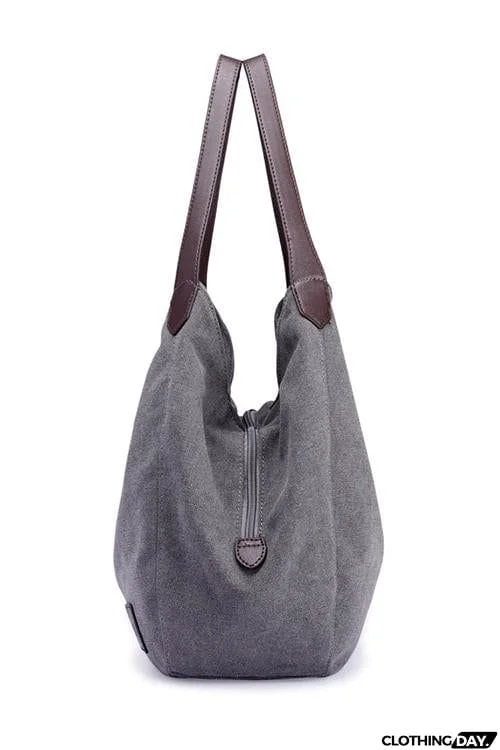 Canvas Hobo Bag