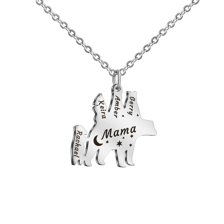 For Mother - You're The Best Mama Bear In The World  Personalized Kids' Name