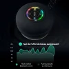 Mini Haut-parleur Bluetooth de douche &agrave; ventouse &eacute;tanche avec lumi&egrave;re Led