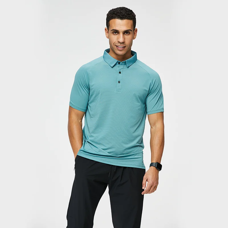 Men's breathable running polo shirt