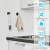 2/4/6/8/10PCS Suction Cup Hooks Stainless Steel Loofah Towel Coat Bath Robe Hook