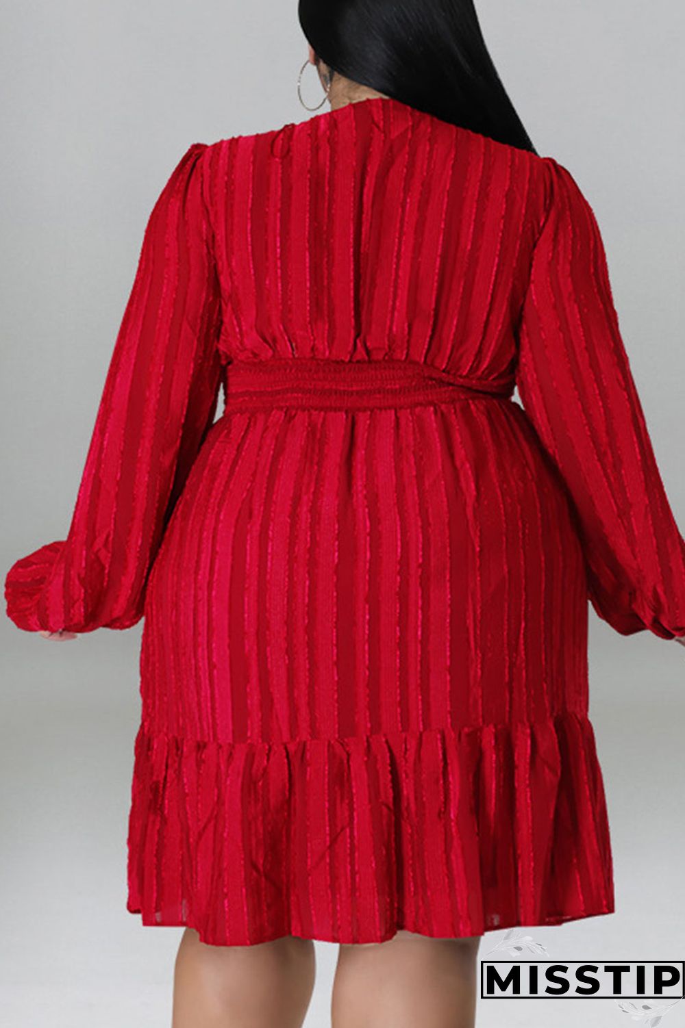 Green Casual Solid Patchwork Fold V Neck Straight Dresses