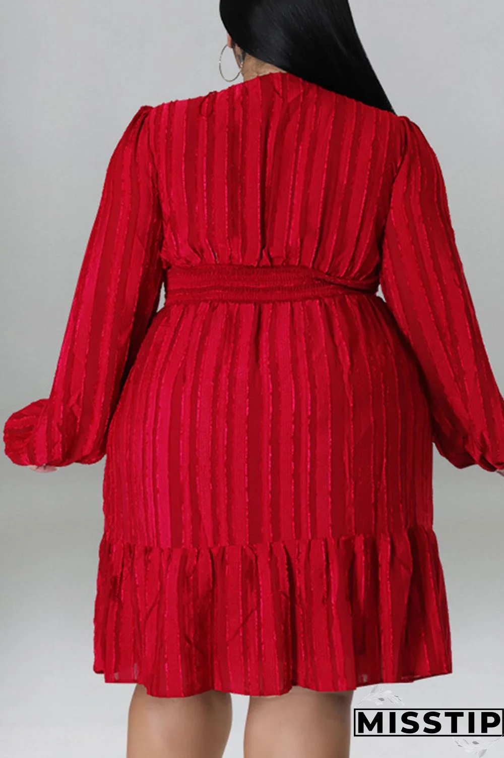 Green Casual Solid Patchwork Fold V Neck Straight Dresses