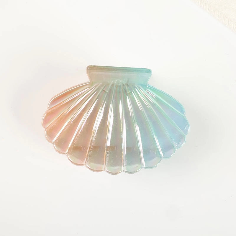 Casual Elegant Lady Women’s Shell Plastic Plating Hair Claws