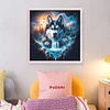Husky Dog Silhouette-11CT Stamped Cross Stitch 45*45cm/17.72*17.72in