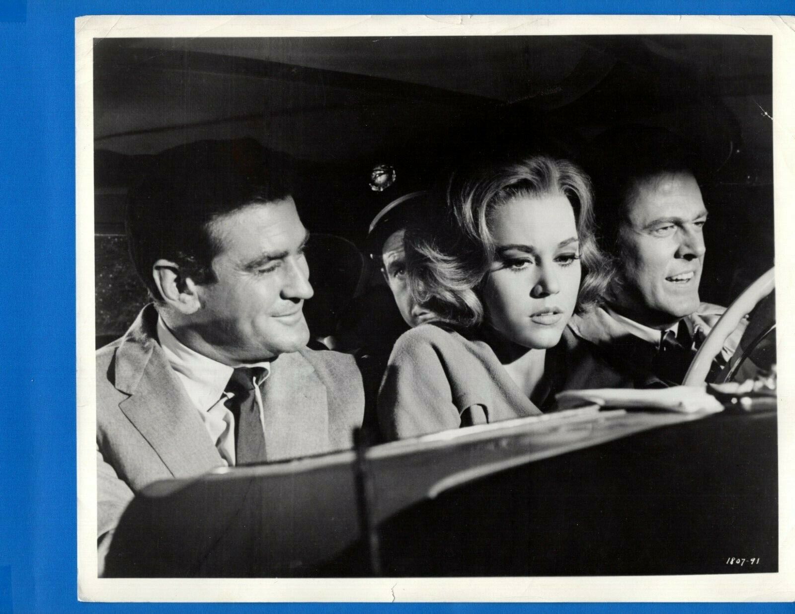 JANE FONDA ROD TAYLOR ROBERT CULP Vintage 8x10 Photo Poster painting 1964 SUNDAY IN NEW YORK