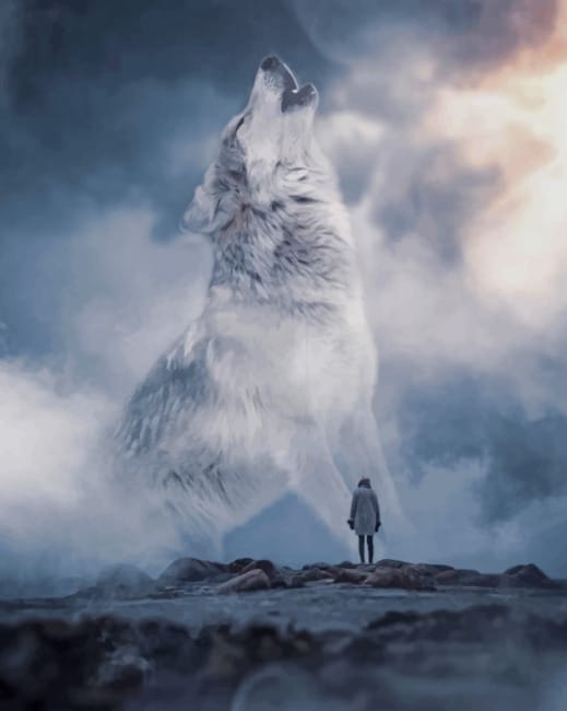 

Grey Wolf – Paint By Numbers - 40*50CM, 501 Original