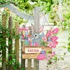 DIY Special Shaped Diamond Painting Easter Egg Bunny Festival Hanging With Lamp String Kit