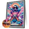 (45*55cm)Skeleton - Round Partial AB Drill Diamond Painting