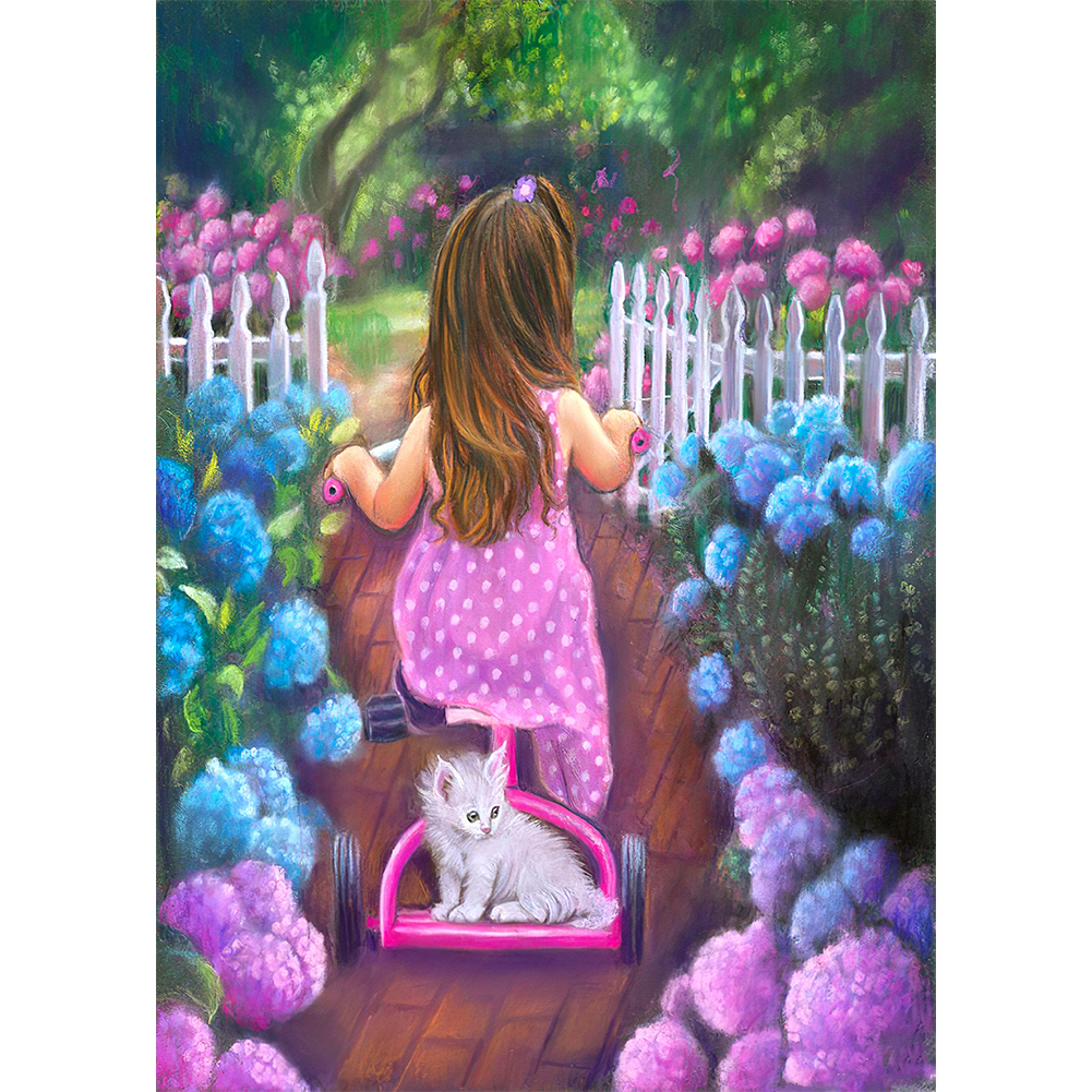 

Garden Girl - Round Drill Diamond Painting - 30*40CM, 501 Original