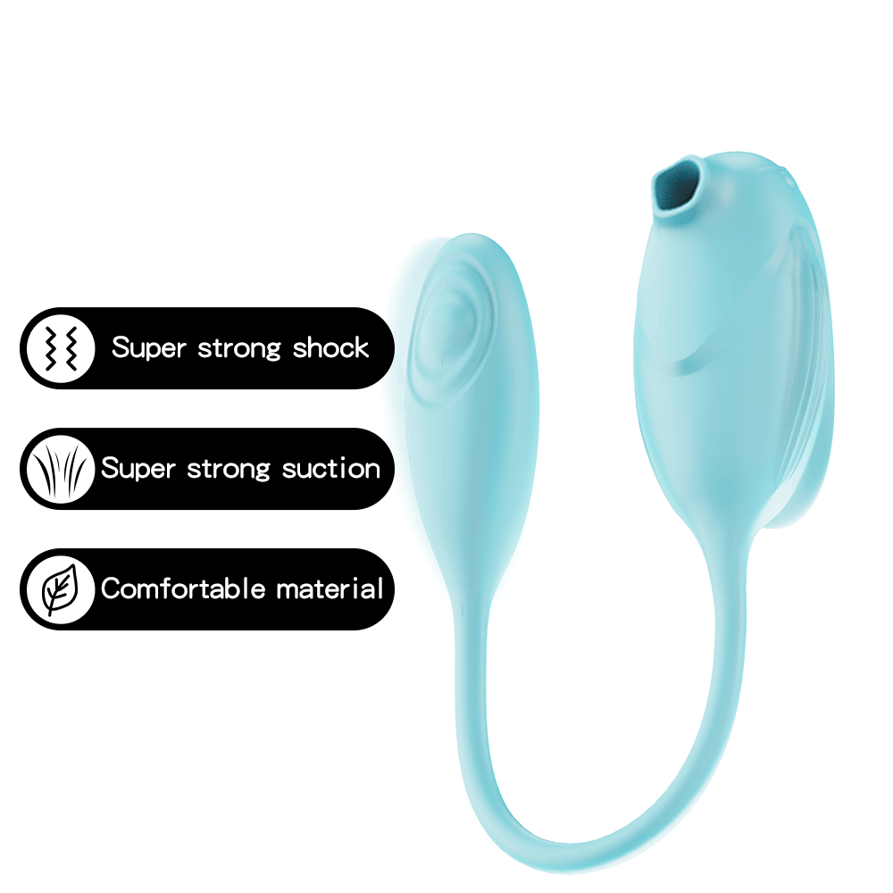 Women's Sucking Vibrator Massage Egg Jumping Sex Products - Rose Toy