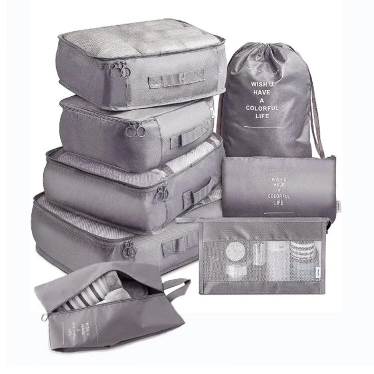 Mongw pieces Set Travel Organizer Storage Bags Suitcase Set Storage Cases Portable Luggage Organizer Clothes Shoe Cosmetic bag